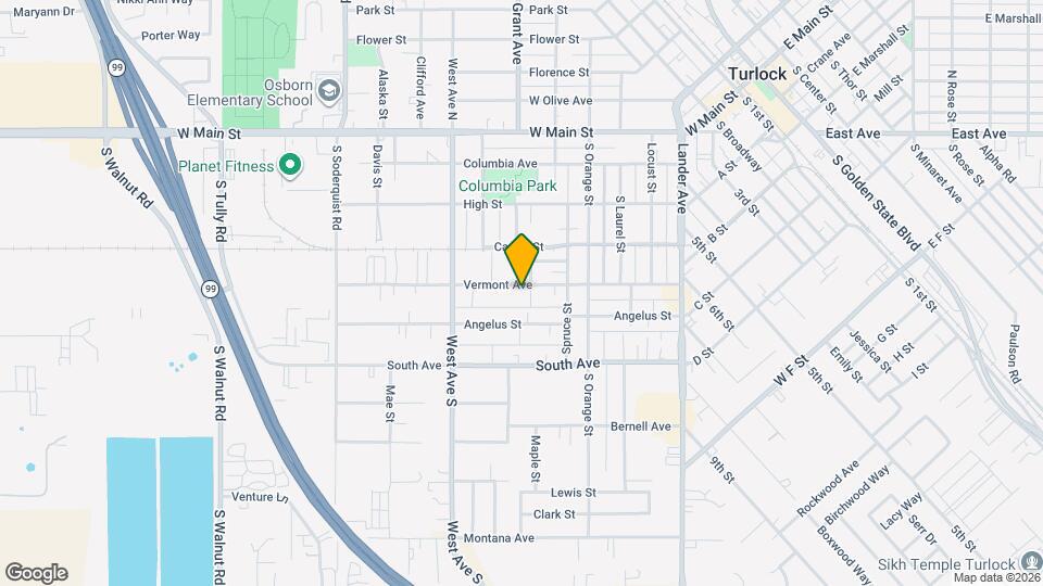 572 Vermont Ave Map and Location Details