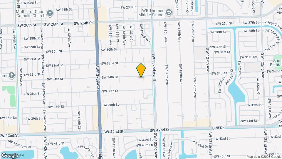3440 SW 132nd Ct Map and Location Details