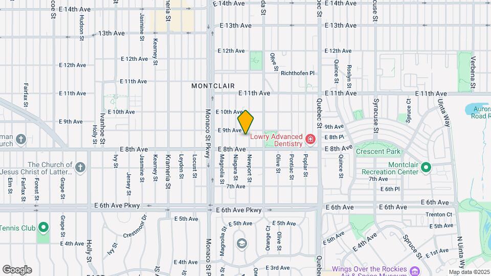 835 Newport St Map and Location Details