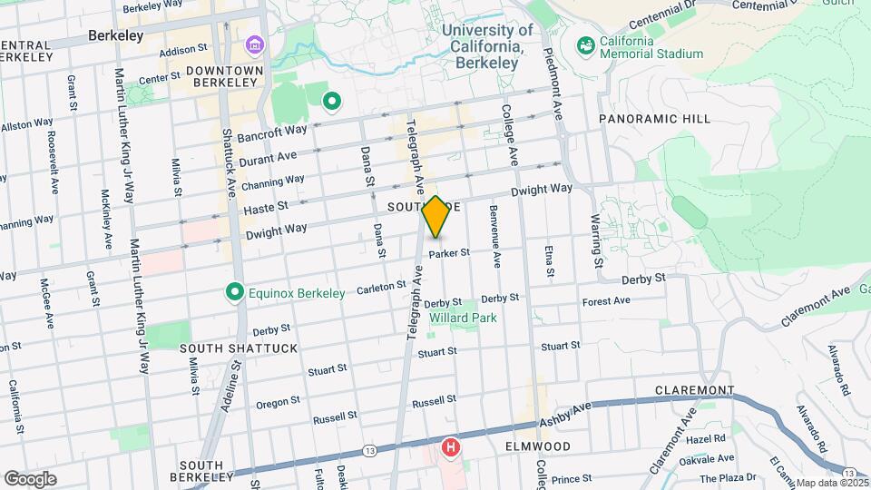 2540 Regent St Mapa y Detalles de la Ubicación