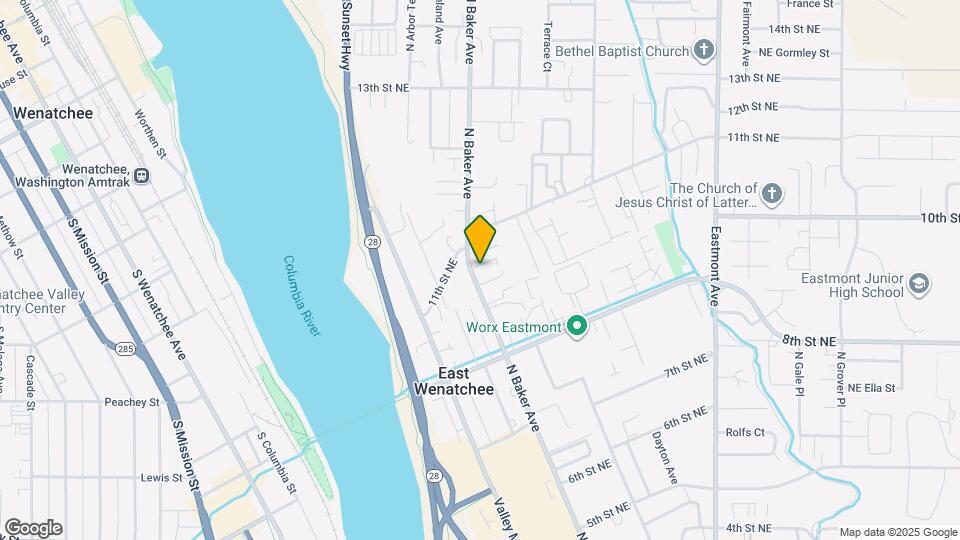 1015 N Baker Ave Map and Location Details