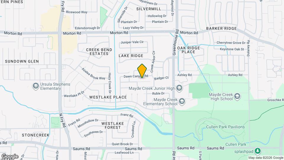 19402 Hickory Meadow Ln Map and Location Details