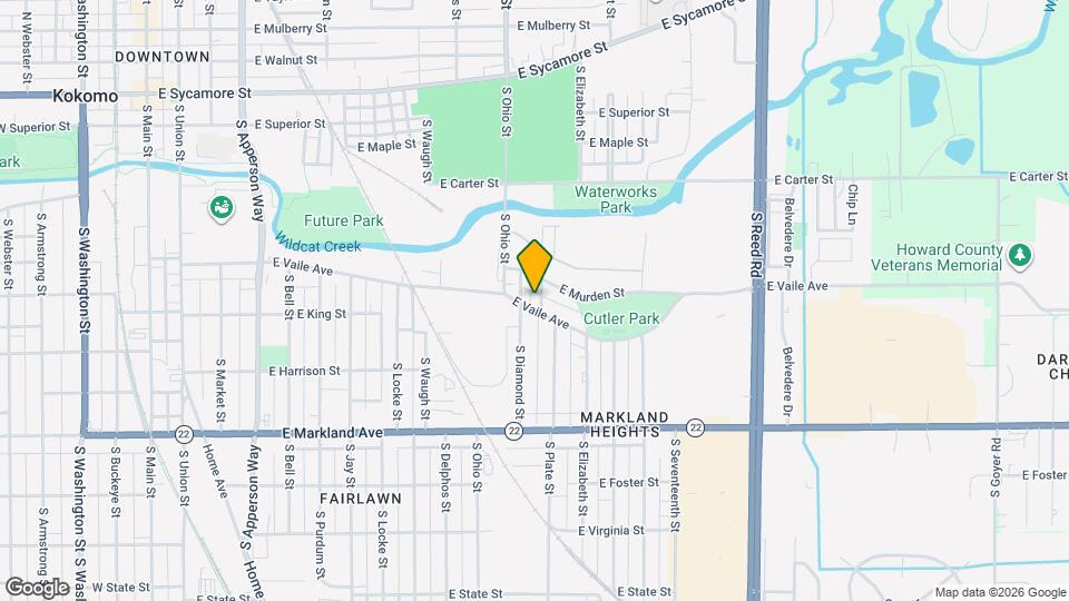1222 E Vaile Ave, Unit Clair de Lune Map and Location Details