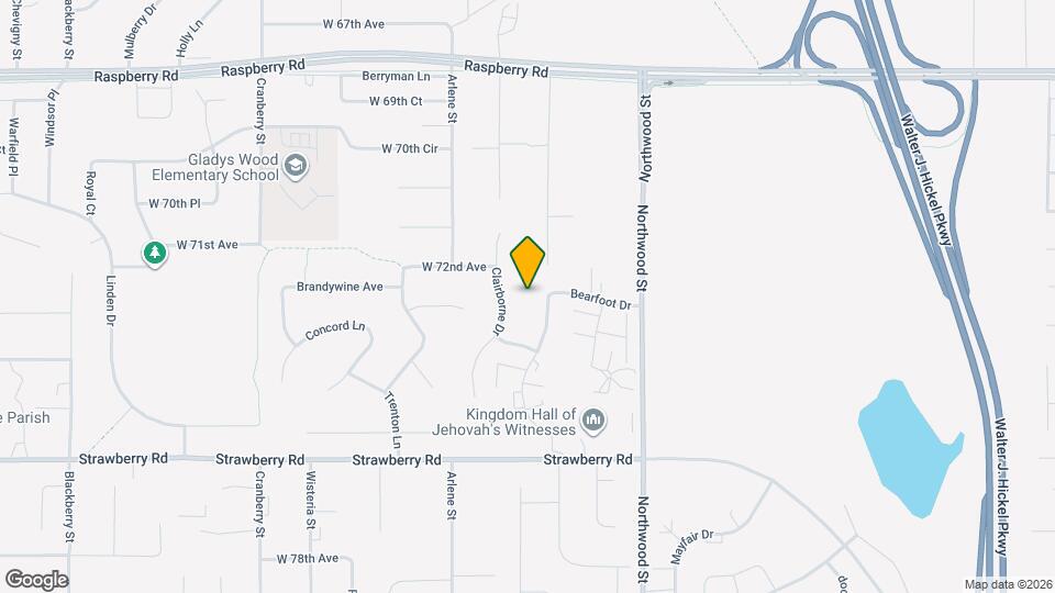 7210 Bearfoot Dr Map and Location Details