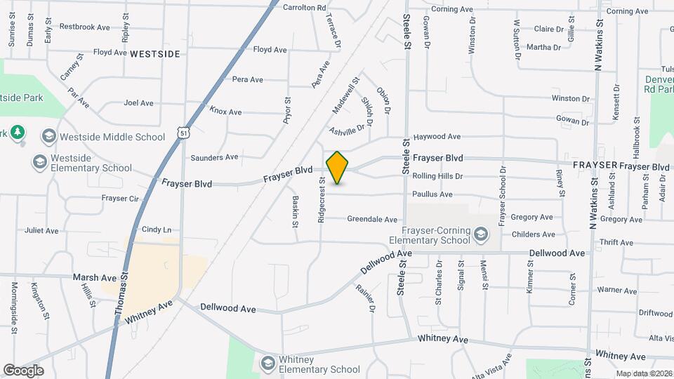 1340 Paullus Ave Mapa y Detalles de la Ubicación