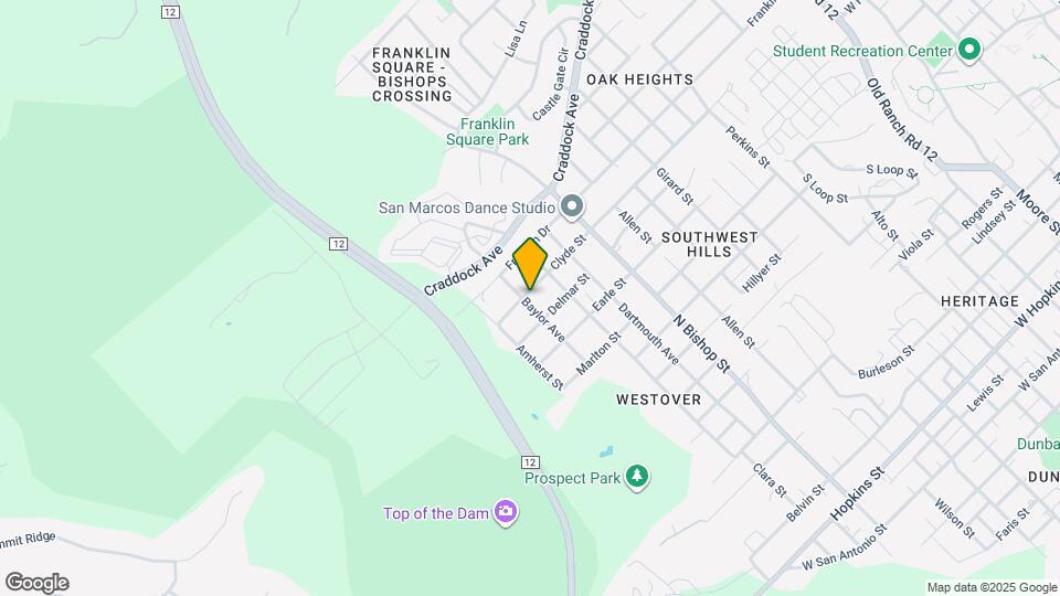 1312 Baylor Ave Map and Location Details