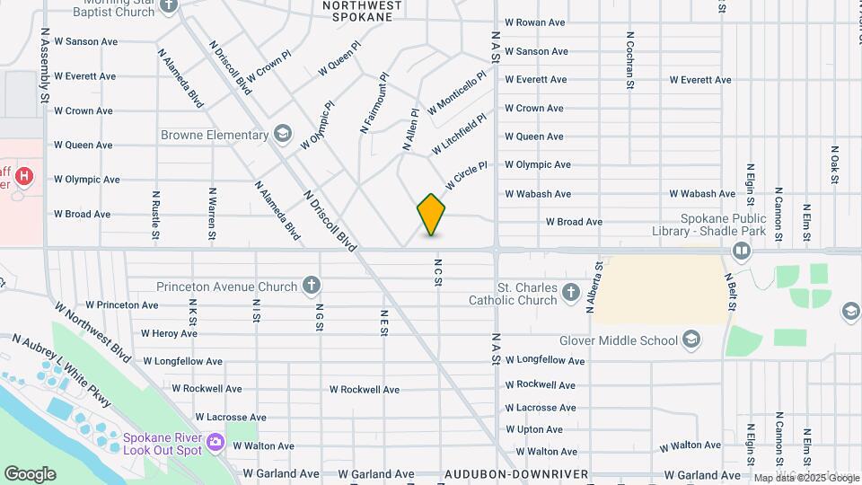 3104 W Wellesley Ave Map and Location Details