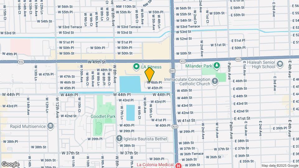 570 W 46th Pl Map and Location Details