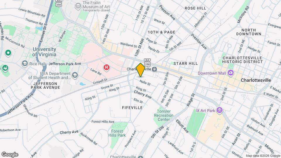 827 Nalle St Map and Location Details