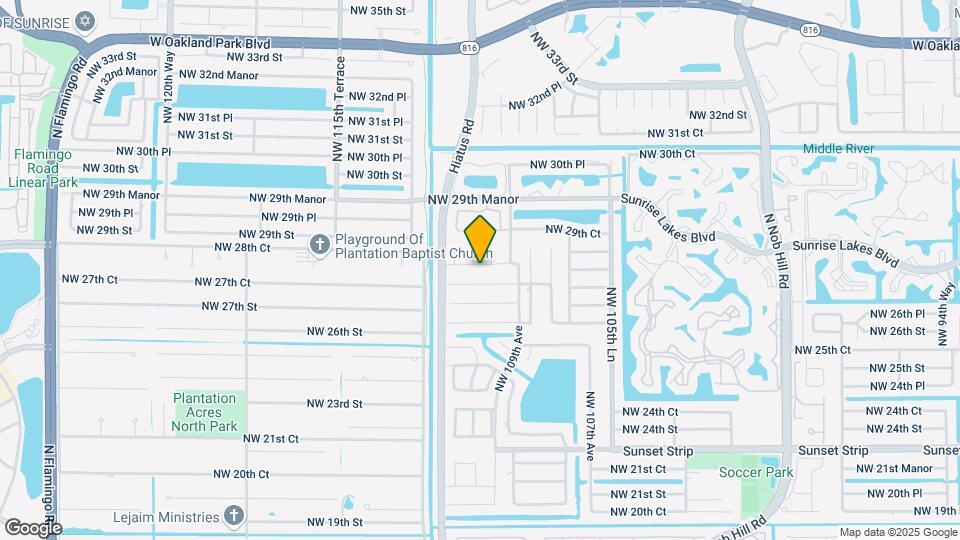 11050 NW 28th St Map and Location Details