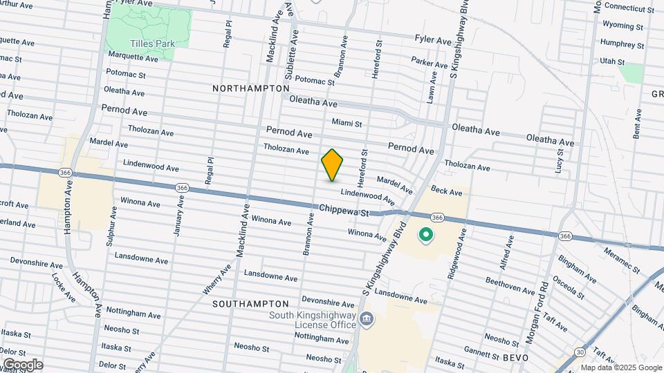 5049 Lindenwood Ave Map and Location Details