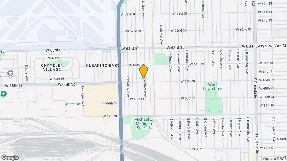 6452 S Knox Ave Map and Location Details