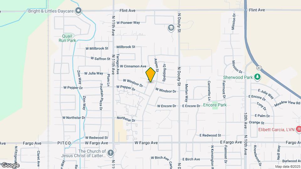 2909 Pine St Map and Location Details