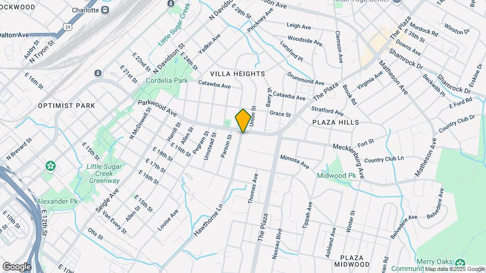 1740 Hawthorne Ln Map and Location Details