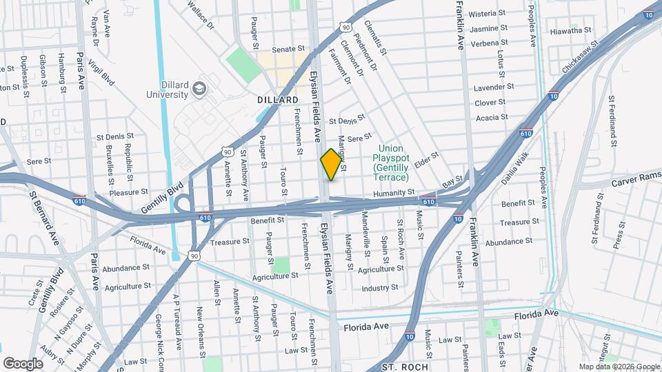 3327 Elysian Fields Ave Mapa y Detalles de la Ubicación