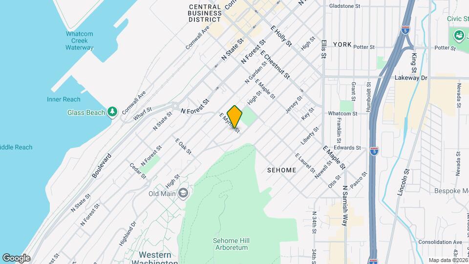 614 E Myrtle St Map and Location Details