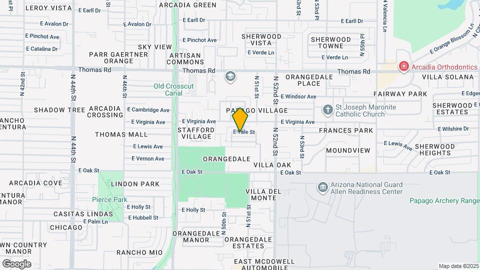 5015 E Yale St Mapa y Detalles de la Ubicación