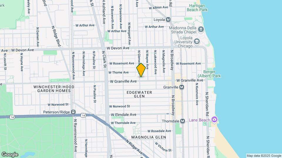 6203 N Glenwood Ave Map and Location Details