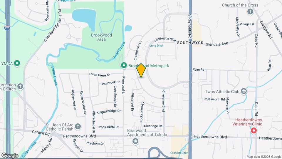 5544 Cresthaven Ln Map and Location Details