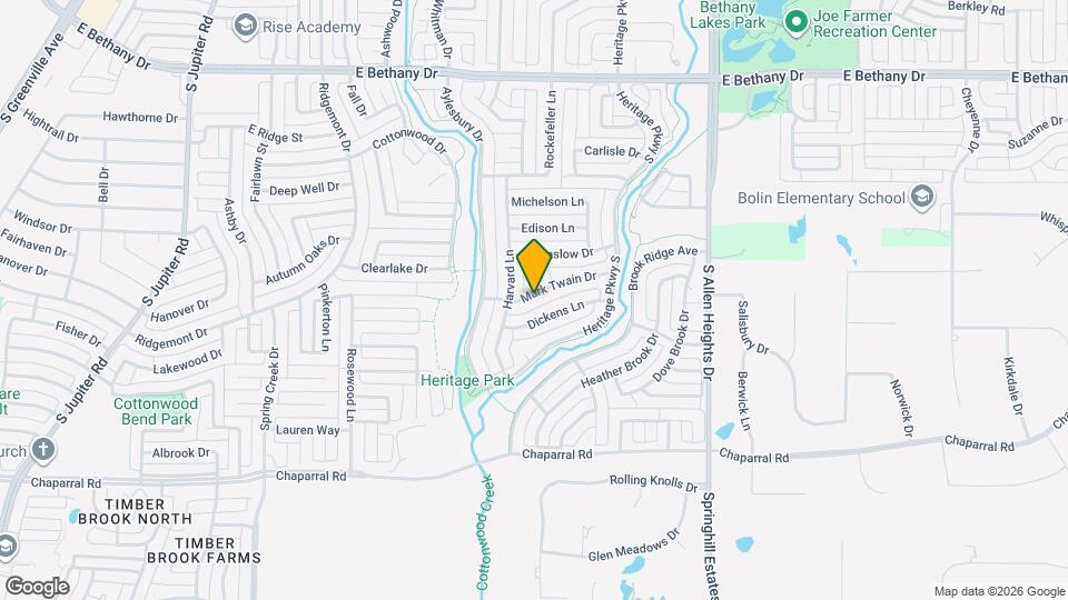 1008 Mark Twain Dr Map and Location Details