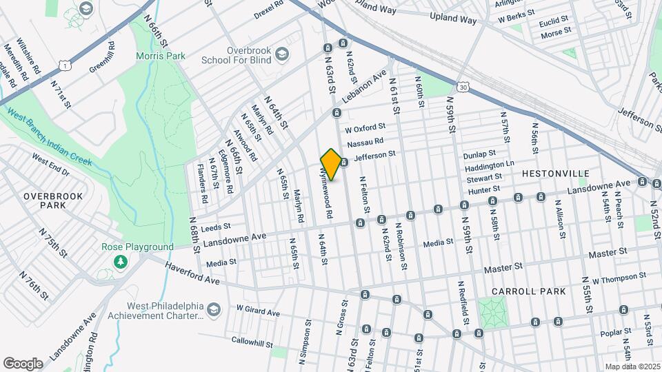853 Wynnewood Rd Map and Location Details