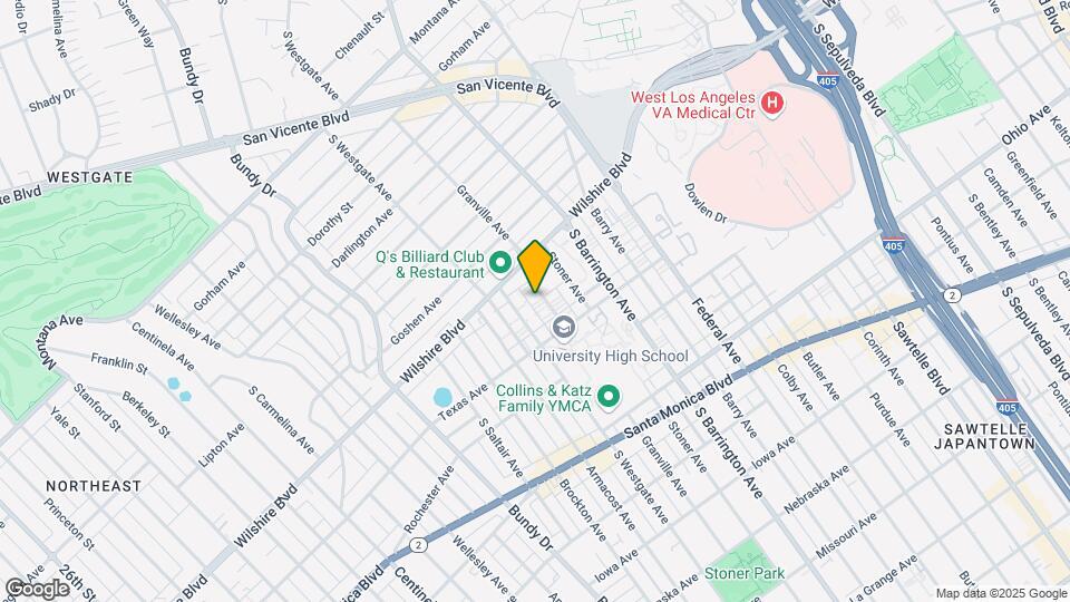 1235 Granville Ave Mapa y Detalles de la Ubicación