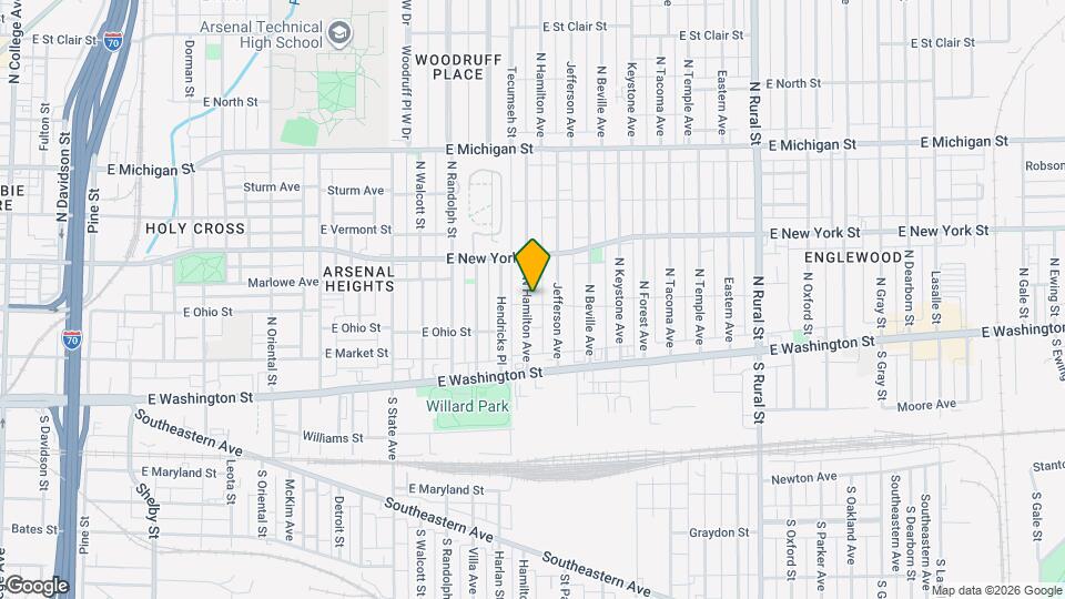 207 N Hamilton Ave Mapa y Detalles de la Ubicación