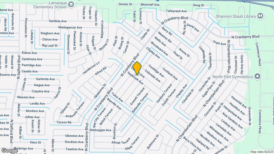 2768 Saybrook Ave Map and Location Details