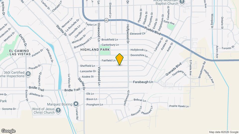 3724 Sheffield Ln Map and Location Details