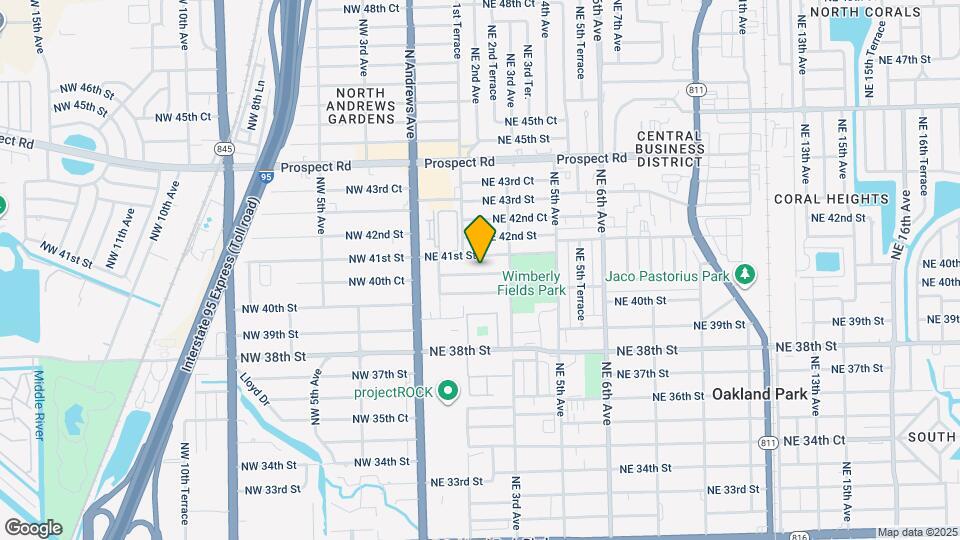 231 NE 40th Ct Map and Location Details