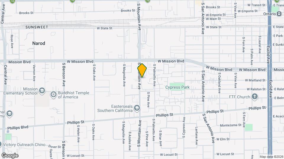 905 S Mountain Ave Mapa y Detalles de la Ubicación