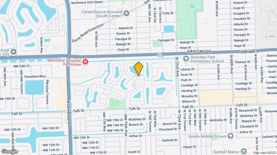 7490 NW 21st Pl Map and Location Details