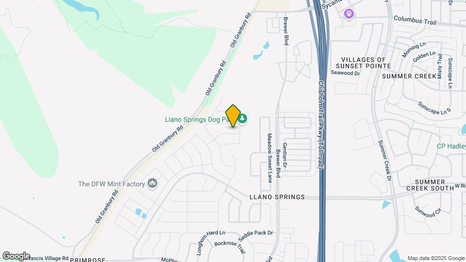 6112 Fall Creek Ln Map and Location Details
