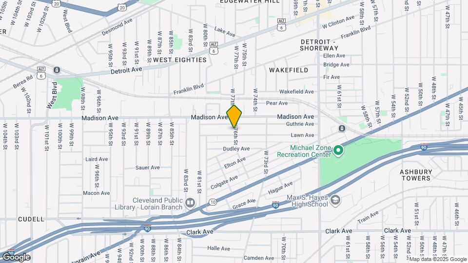 7600 Lawn Ave Map and Location Details