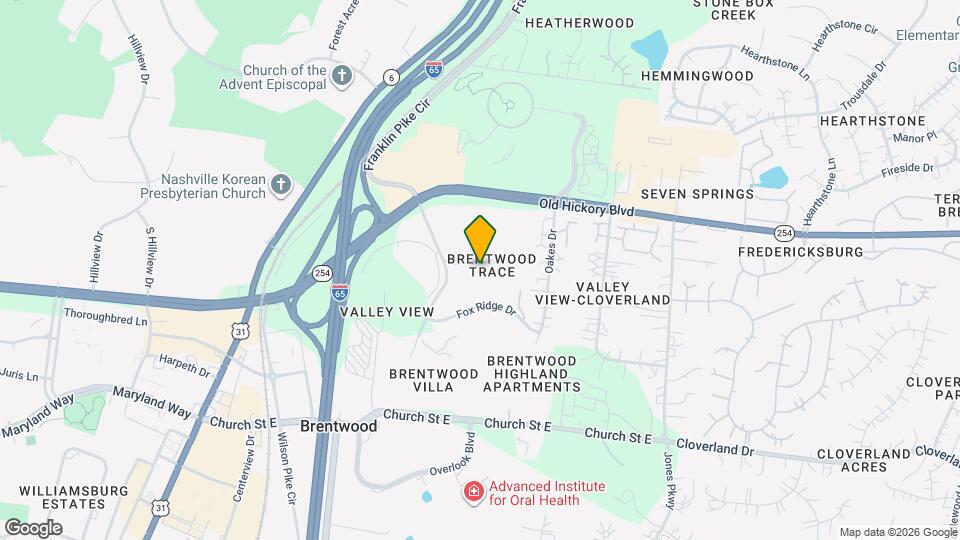 5864 Brentwood Trace Map and Location Details