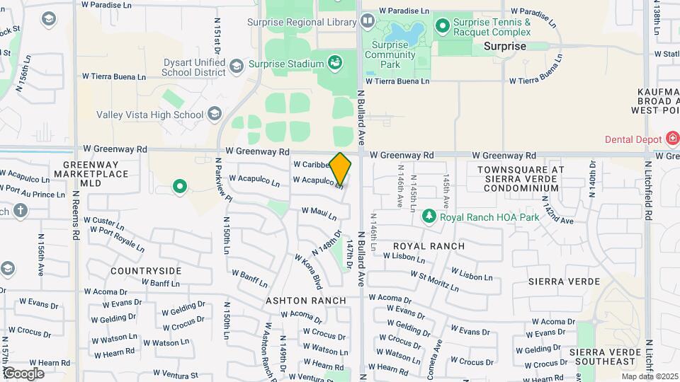 14807 W Acapulco Ln Map and Location Details