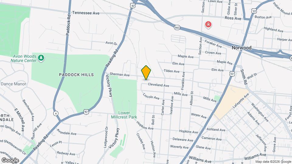 1710 Cleveland Ave Map and Location Details