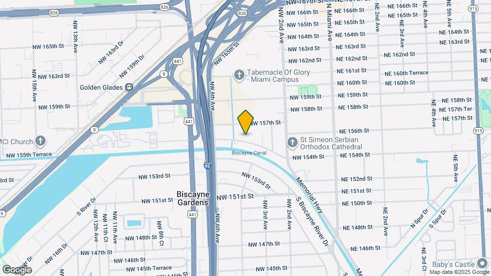 375 N Biscayne River Dr, Unit B1 Map and Location Details