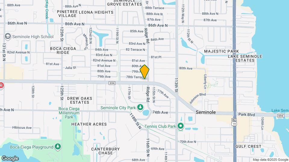 11615 Park Blvd Mapa y Detalles de la Ubicación