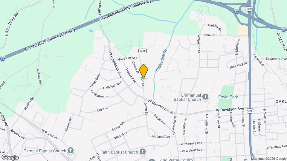 1016 N Oakwood St Mapa y Detalles de la Ubicación