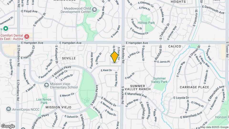 16825 E Kenyon Dr Map and Location Details