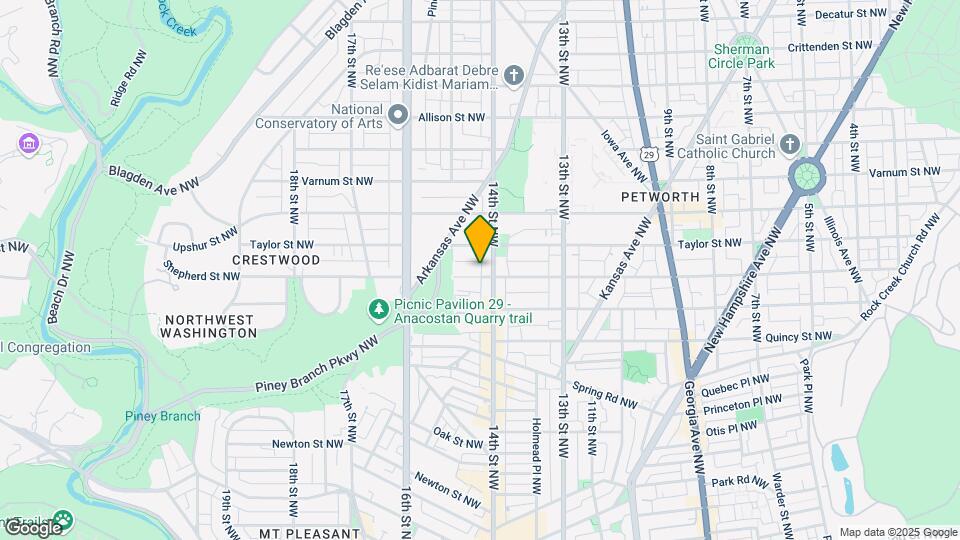 1407 Shepherd St NW Map and Location Details