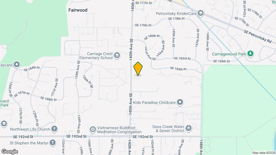 14033 SE 185th Pl Map and Location Details