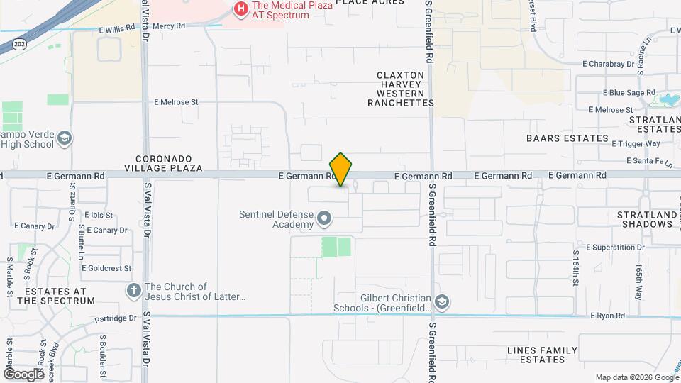 2141 E Flamingo Way Map and Location Details