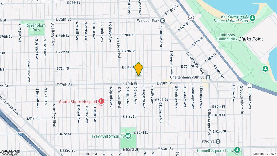7837 S Essex Ave Map and Location Details