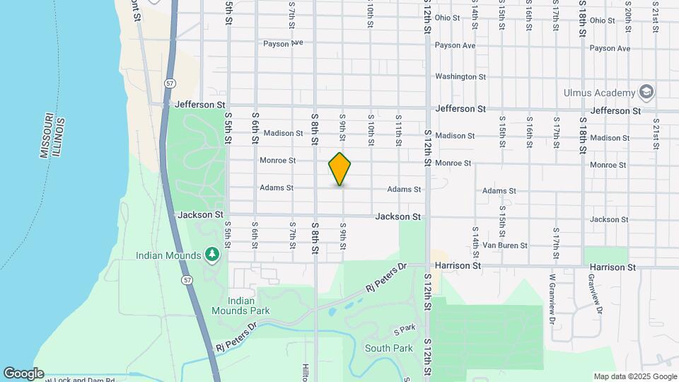 836 Adams St Map and Location Details