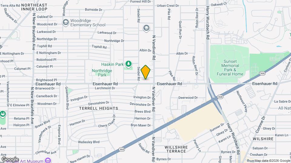 2913 Eisenhauer Rd Mapa y Detalles de la Ubicación