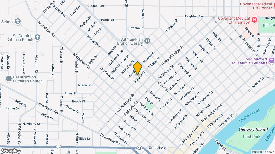 141 S Bates St Map and Location Details