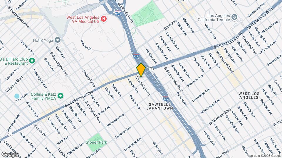 1656 Sawtelle Blvd Map and Location Details