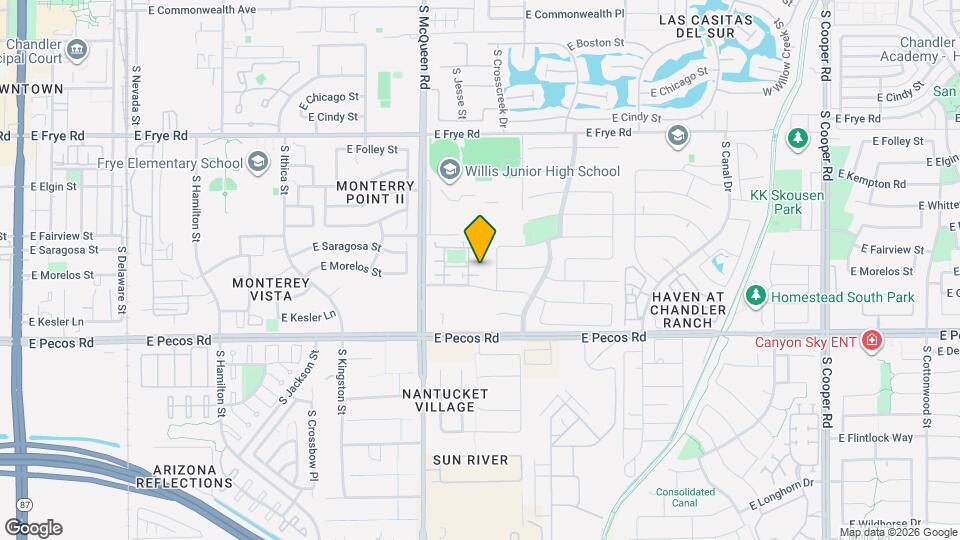 735 S Bedford Dr Mapa y Detalles de la Ubicación